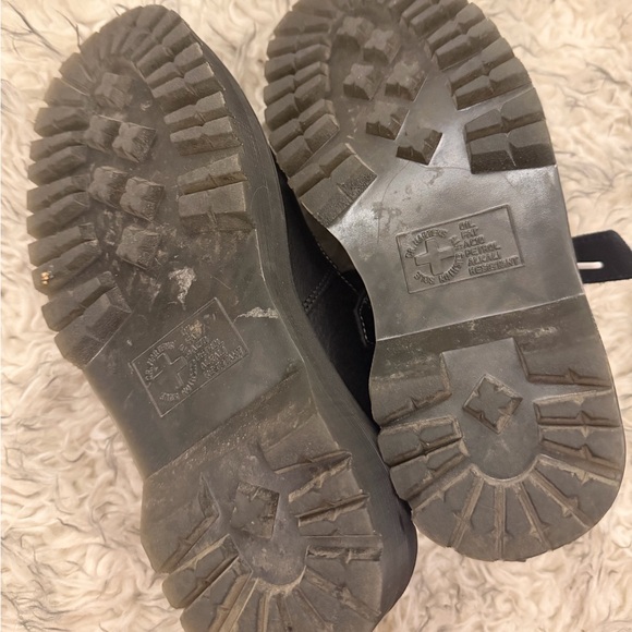 Dr. Martens ‘Bethan’ Pisa Leather Platform Mary Janes - Black + Optical White - Picture 5 of 7